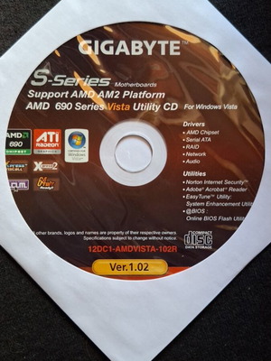 Utility CD Gigabyte για AMD 690 σειρά καινούργιο