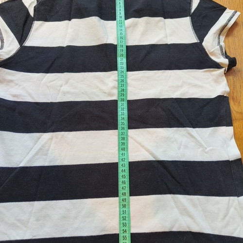 Zara short-sleeve top like new, black and white, XL