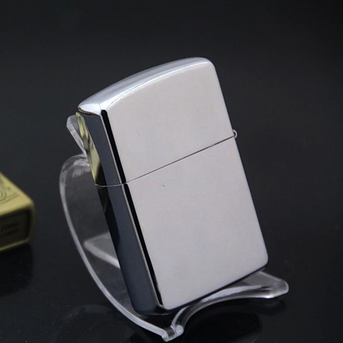 Zippo lighter silver new, metal windproof