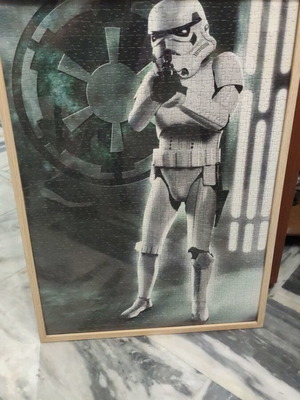 Storm Trooper puzzle κορνιζαρισμένο μεταχειρισμένο, 50x70 εκ.