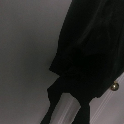 Satin pants black with rhinestones, size small