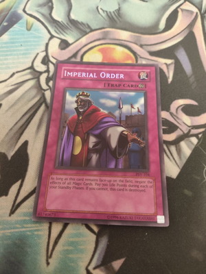 Imperial Order Yu-Gi-Oh card used, Secret Rare, PSV edition