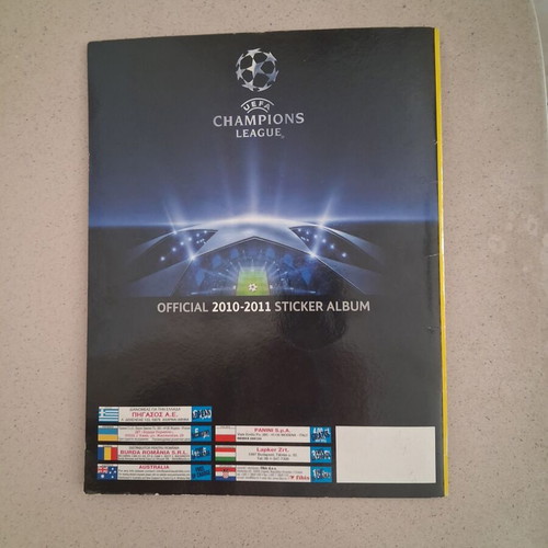 Panini Champions League 2010-11 sticker album used, complete