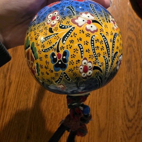 Ethnic ceramic hanging decoration like new, possible Turkish origin