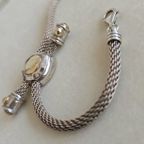 Silver 925 and Gold 585 Bracelet
