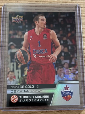 Κάρτα αριθμημένη Nandi De Colo CSKA Moscow Euroleague Upper Deck 2015-16 29/49