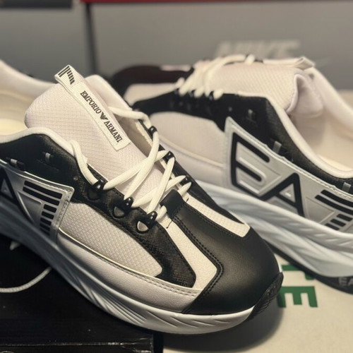 Emporio Armani shoes for men new, casual, black and white