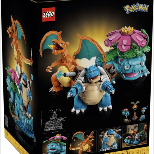 Lego Pokemon Venusaur Charizard and Blastoise new, sealed