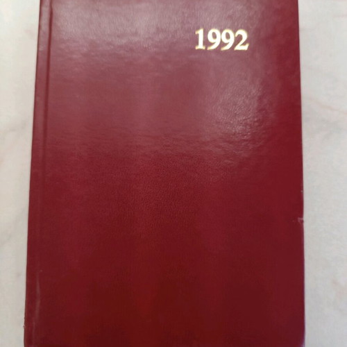 Leather-bound diary 1992 like new