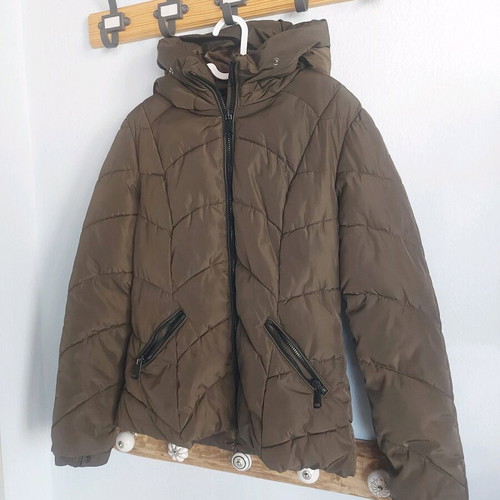 Khaki women's jacket like new, regular fit, size small