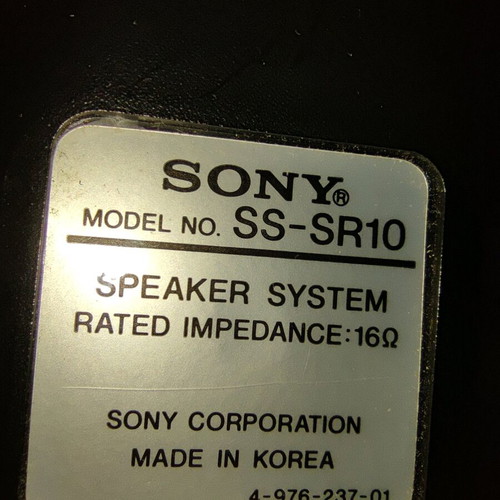 Sony surround speakers used, set of 2 with 6-meter cable