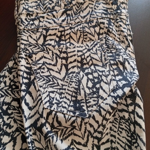 ZARA elastic pants black beige like new