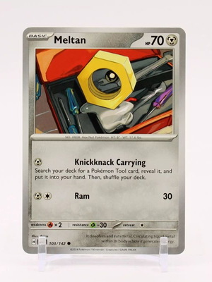 Meltan 103 колекционерска карта pokemon нова
