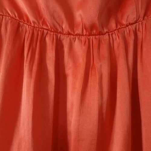 Devotion maxi strapless dress used, orange, size S