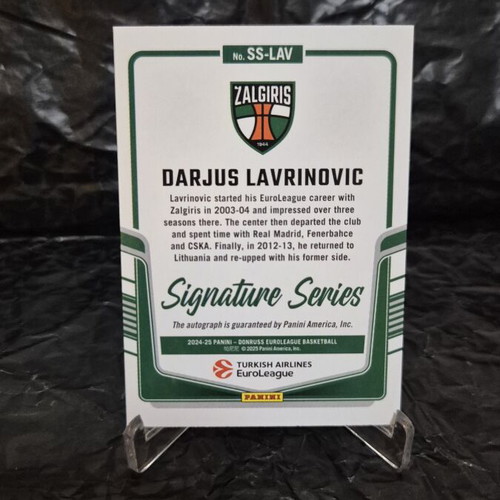 Darjus Lavrinovic autograph card like new
