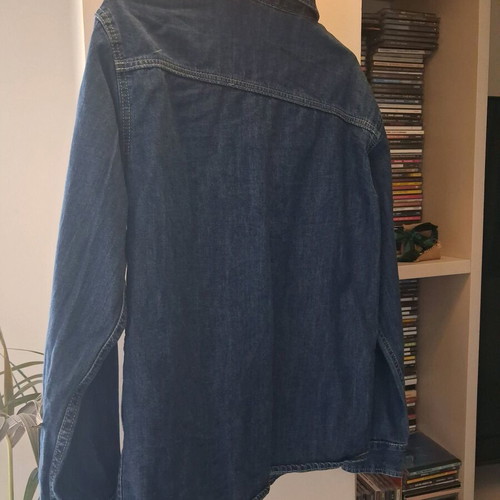 Παιδικό τζιν πουκάμισο H&M 134 cm σαν καινούργιο, μπλε