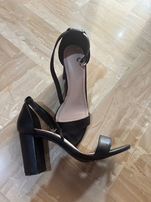 Black sandals size 37 used