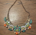 Accessorize statement necklace like new, multicolored