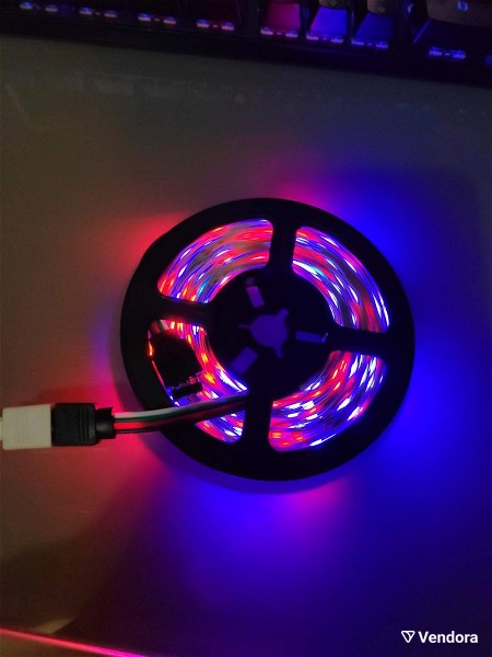  adiavrochi lorida RGB LED 5 metra me tilekontrol