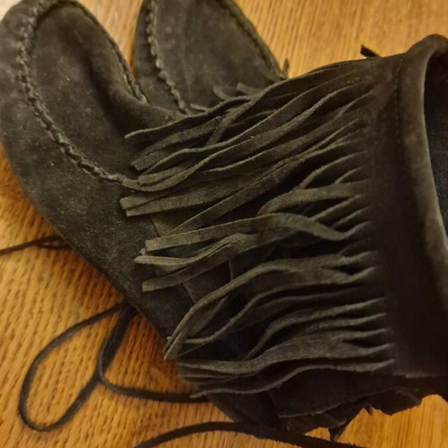 Zara leather ankle boots used, size 38, black