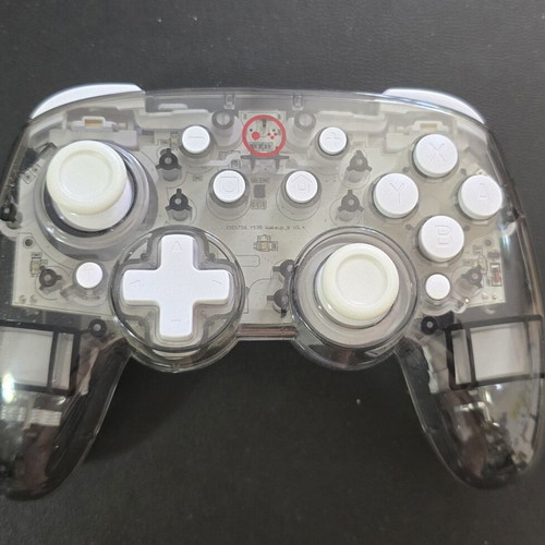 Switch Pro Controller like new, translucent gray with LED lights
