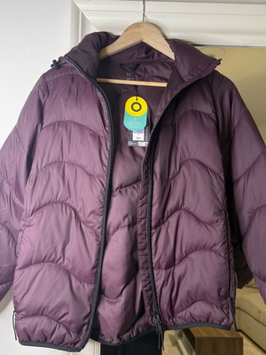 M&S Quilted Puffer Jacket with Hood new, purple