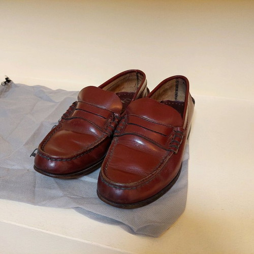 Sea and City leather burgundy loafers used size 36