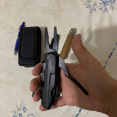 Multitool with pouch used