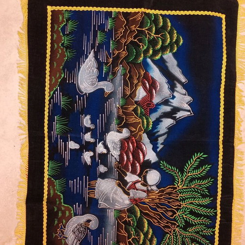 Decorative vintage pillowcases used, set of 3 pieces