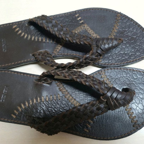 Kenzo leather sandals brown like new, men's size 40