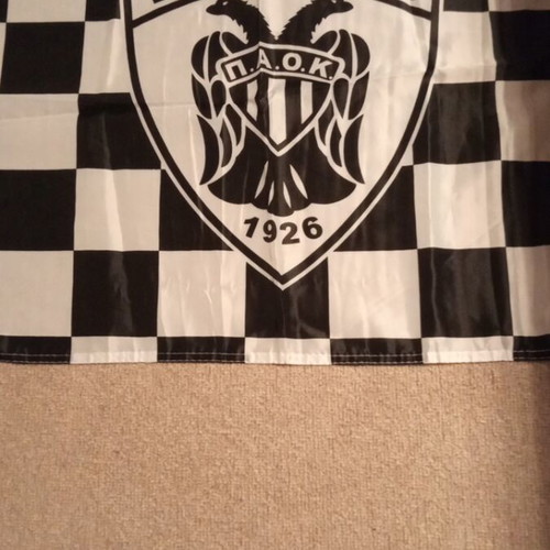PAOK Flag like new, authentic