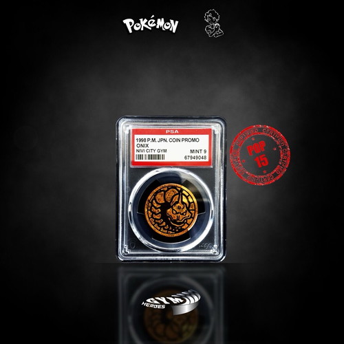 Pokemon 1998 Onix Promo Coin like new