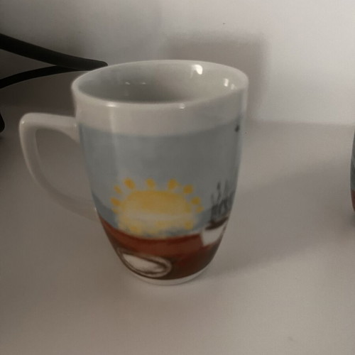 Coffee mug set for couple, like new, 2 pieces