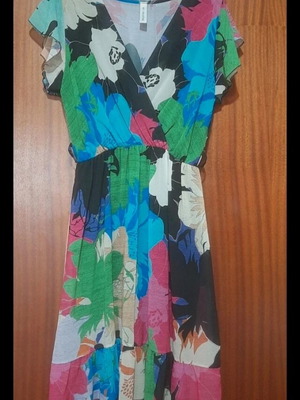 Summer dress like new, one size for S/M, multicolored
