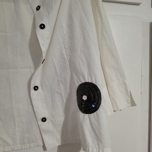 Bill Cost women's white shirt limited edition medium new with sequins