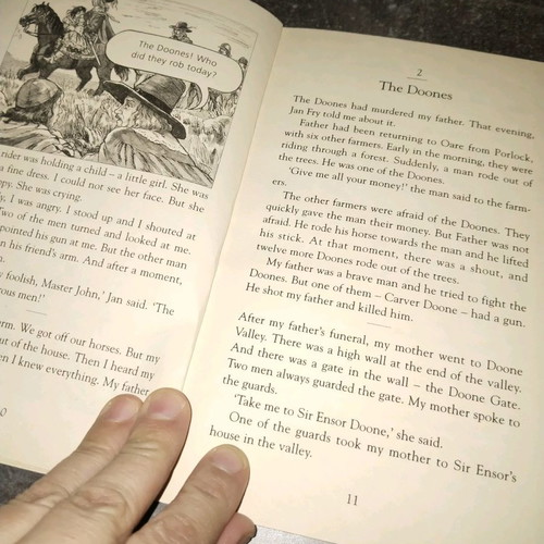 Lorna Doone book used, English short story, 63 pages