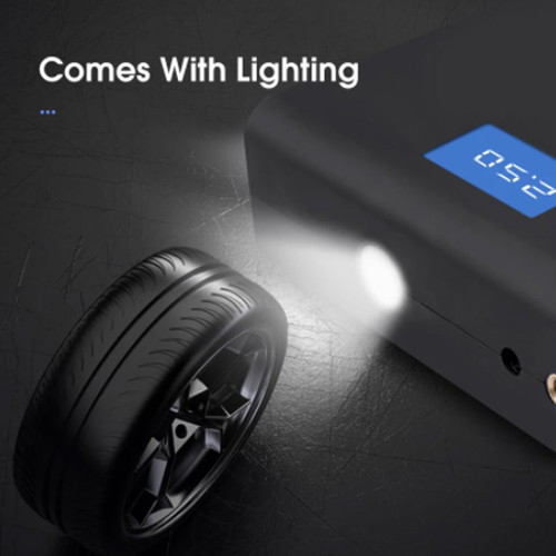 Electric portable pump 12V 35L/min 100W with LED light and digital display