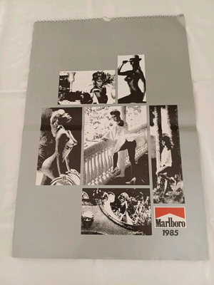 Marlboro rare 1985 wall calendar like new with semi-nude models
