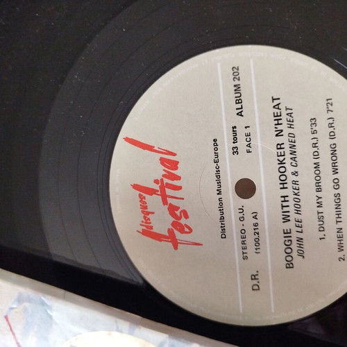 Boogie with Hooker n' Heat vinyl LP used, French edition