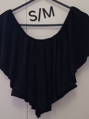 Crop top like new, black, sizes S and M