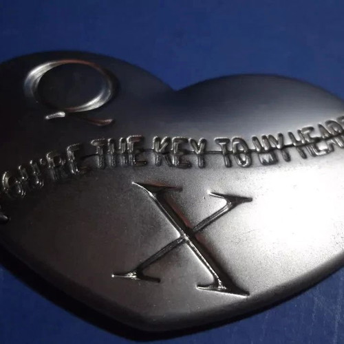 You're The Key To My Heart magnetic keychain, like new, silver