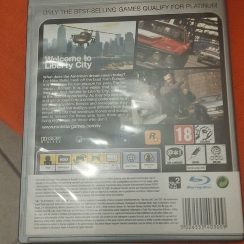 GTA IV PS3 game like new