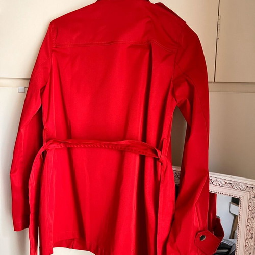 Zara red trench coat jacket new, size S