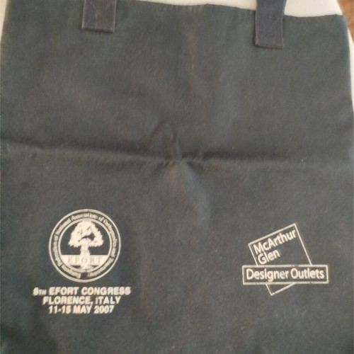 Blue shoulder bag like new, sturdy with waterproof lining