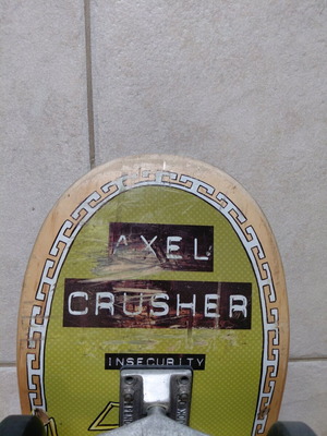 Skateboard deck Axel Crusher Insecurity μεταχειρισμένο, 8,5 ίντσες