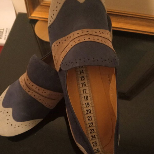 Carlo Pazolini shoes pumps size 39, regular fit, blue multicolor, new, genuine leather