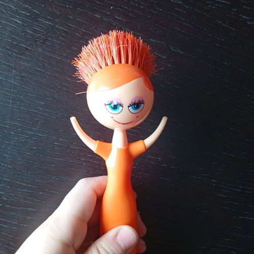 Funky Lady dish brush new, kitchen cleaning tool