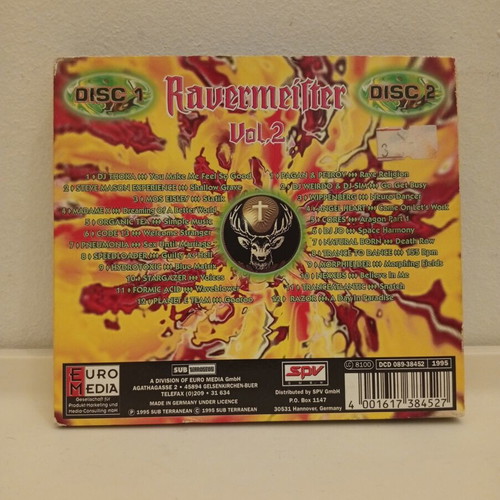 Ravermeister Vol II 2xCD used, Hard Trance 1995 compilation