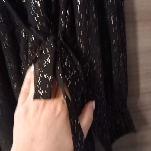 Dorothy Perkins Black Dress Like New With Gold Details Size 48