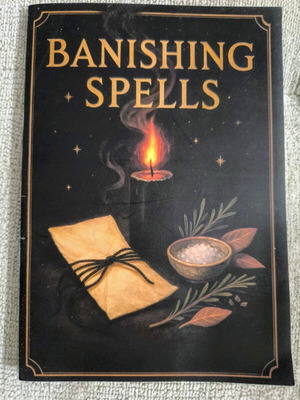 Banishing Spells book like new, Wicca and witchcraft
